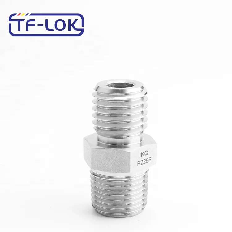 NPT Straight Male Connector Stainless Steel Tube Fittings