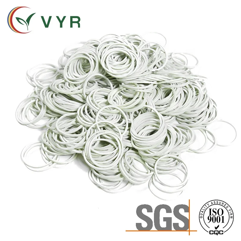 Wholesale environmental protection rubber band white apron factory direct rubber products