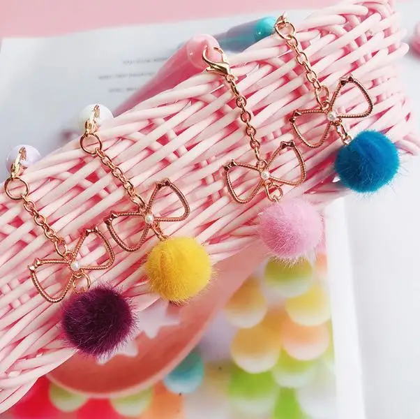 
Lovely girl wind pendant pen bow hair bulb delicate pendant neutral pen school supplies PN5649 