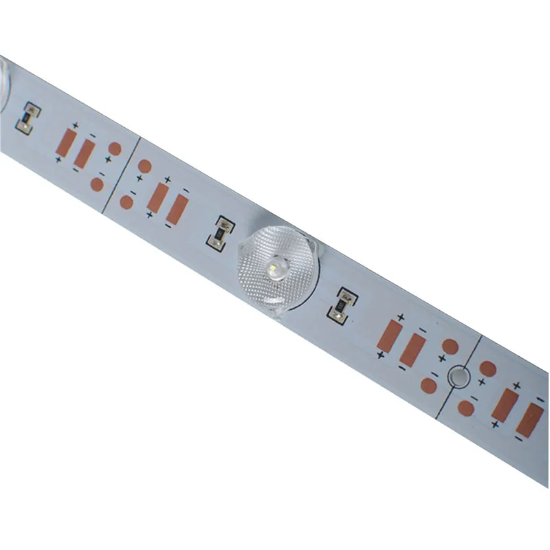 12V Rigid led strip light with lens diffuse Reflection SMD3030 12leds per meter led lattice back light 3030 module bar