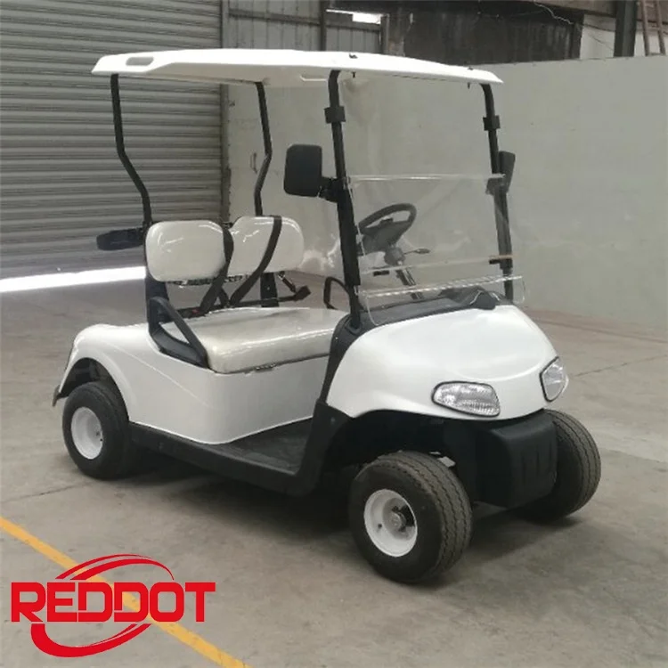 Reddot outdoor 2 seat battery powered on road golf carts golf cart