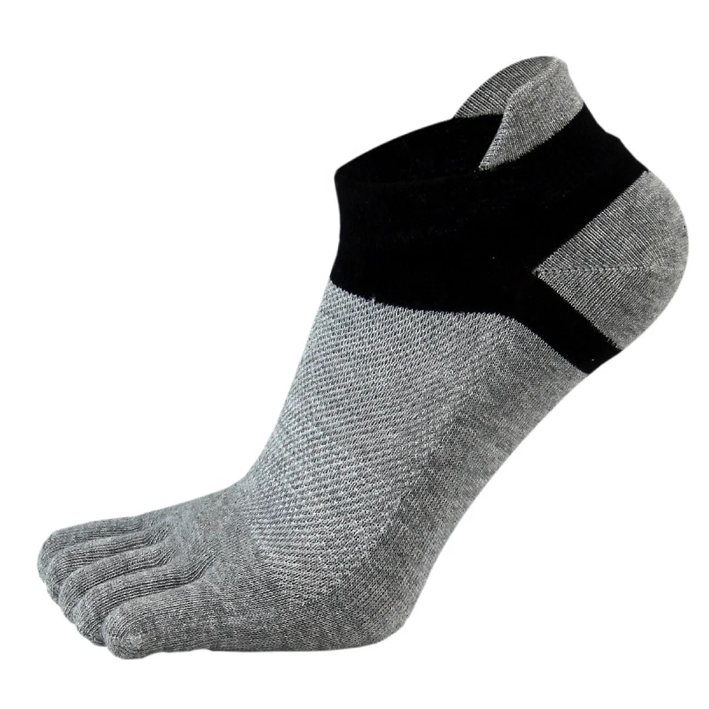 
Wholesale hotsale custom sports coolmax running half toe socks men 