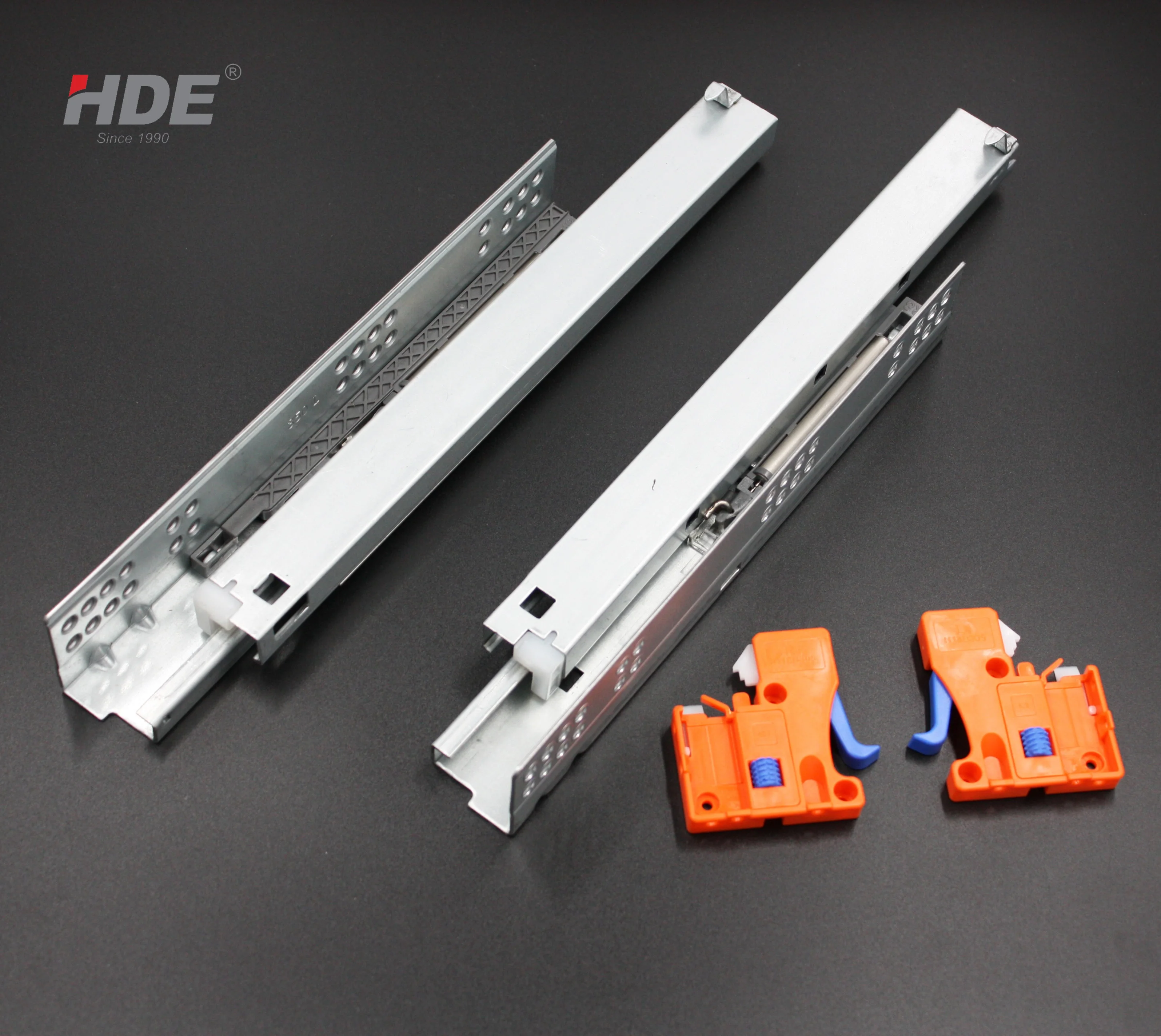 Cabinet simple undermount soft closing full extension drawer slide