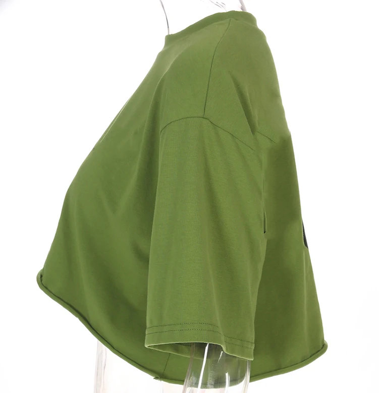 В стиле «хип-хоп», высокое качество, 100%; Домашние тапочки из хлопка для женщин моды изготовленная на заказ Печать логотипа укороченный Топ Футболка для женщин