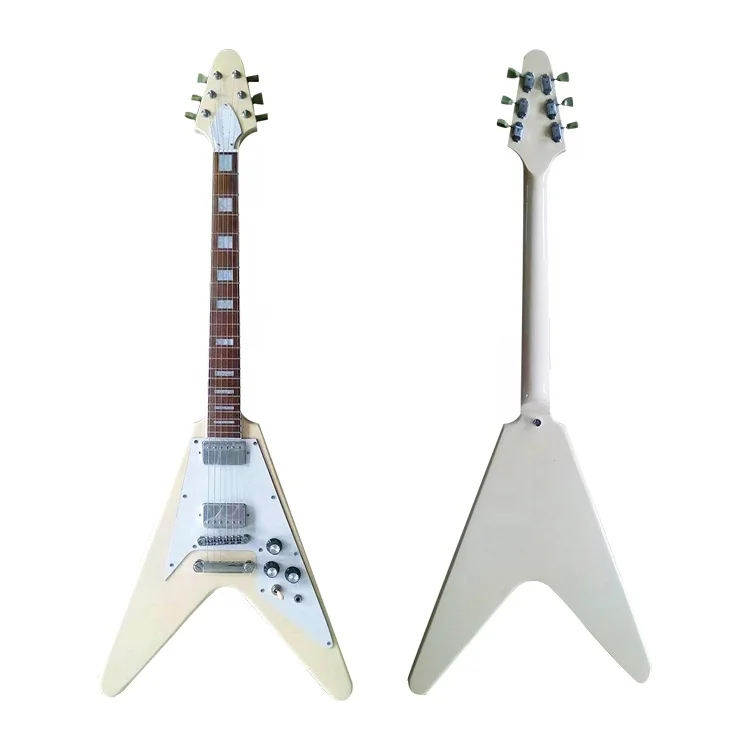 
 Оптовая продажа, Заводская Высококачественная электрическая Летающая V-гитара  