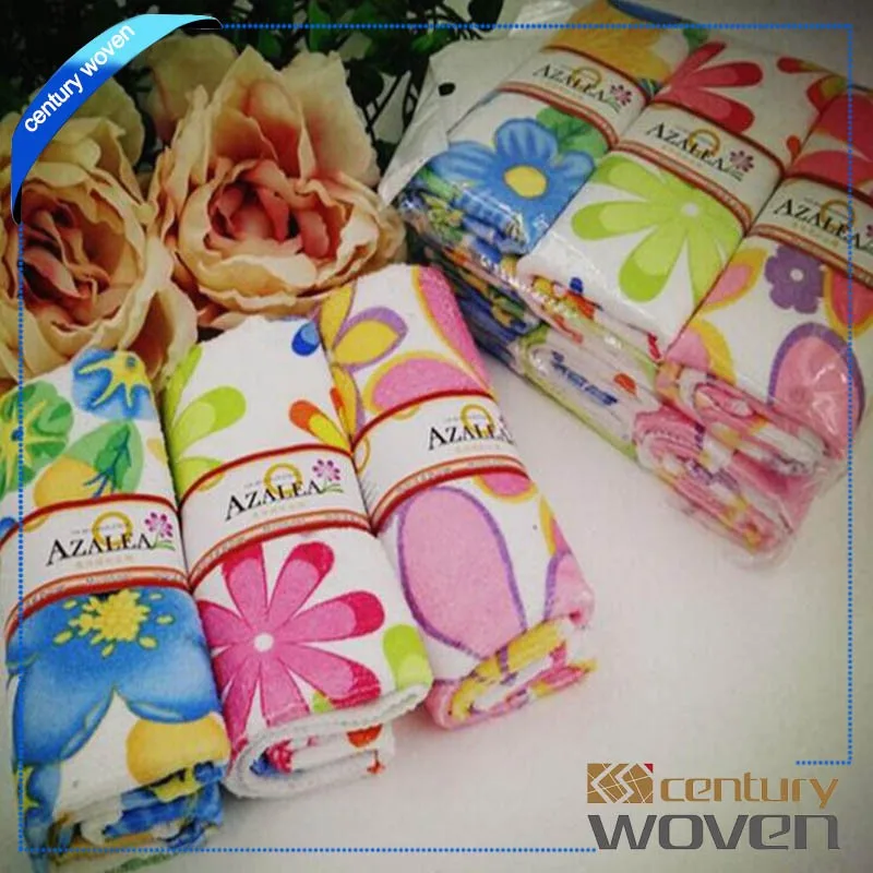 cheap custom microfiber standard size kitchen tea towel