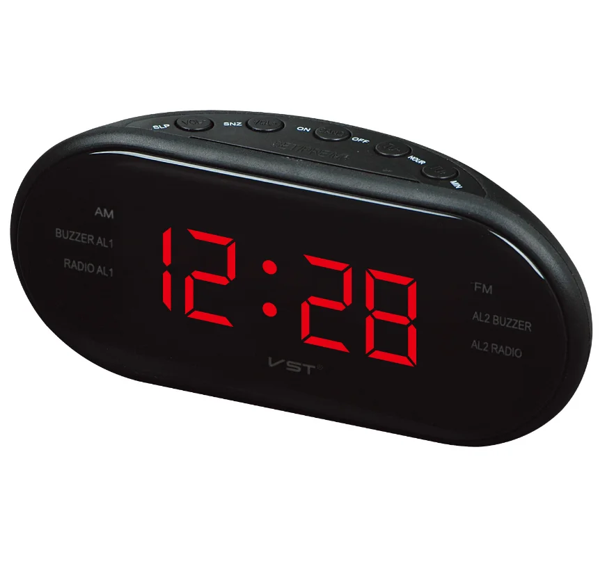 Home and outdoor multifunctional 1.2' LED Display Alarm Digital Am/Fm Radio Clock