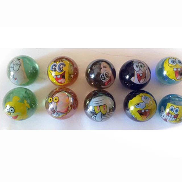 custom printed glass marbles made in china
