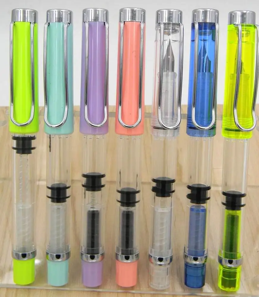 
Piston High capacity fashion new style Lightweight Promotion gift Fountain Pens 