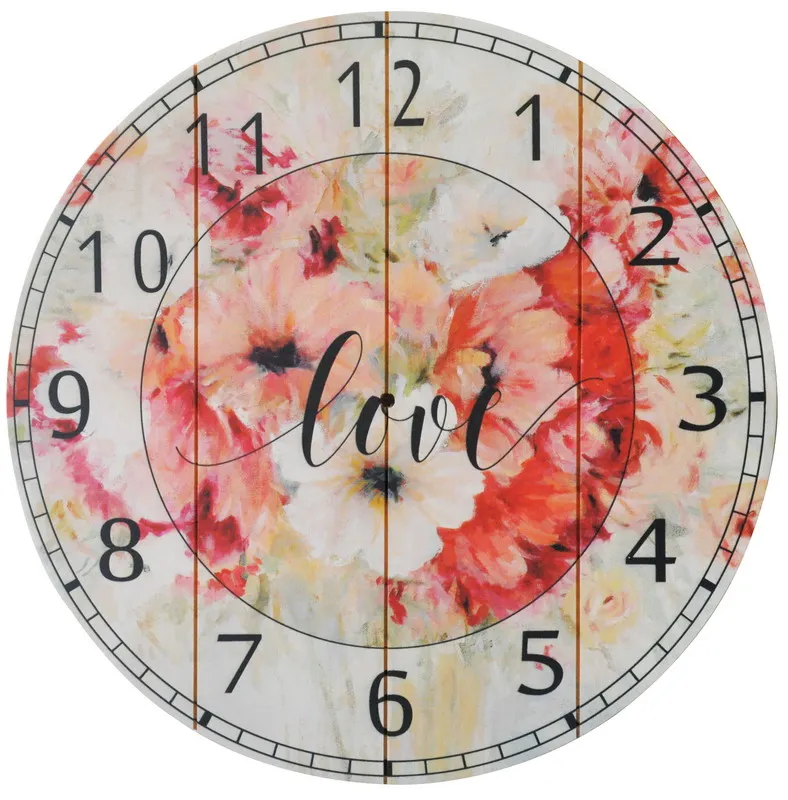 Популярные 3D Wall Art Decor красочный пейзаж часы Холст Картина маслом для дома