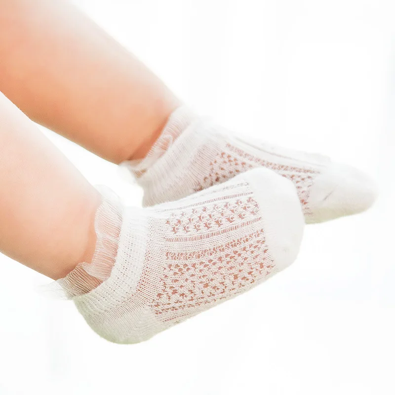 
New Baby Socks Wholesale Summer Style Mesh Combed Cotton Kids Baby Boy or Girl Lace Socks 