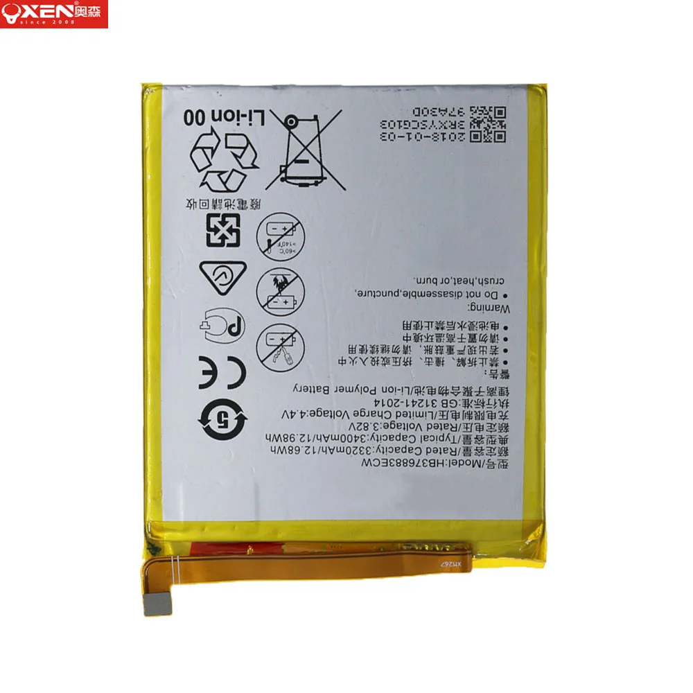 Wholesale Big Capacity Lithium Cell Phone Rechargeable HB376883ECW Battery for Huawei P9 plus Replacement