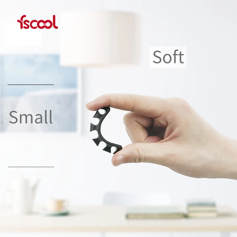 Fscool Multi-purpose Silicone Cable Holder , Wire Cable Clips, Desktop Earphone USB Cable Organizer