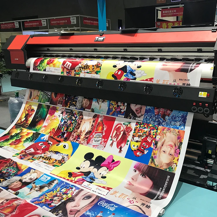1.3/1.6/1.8/2.5/3.2m 1/2 heads DX5/DX7/XP600 flex banner rolls eco printer plotter in China