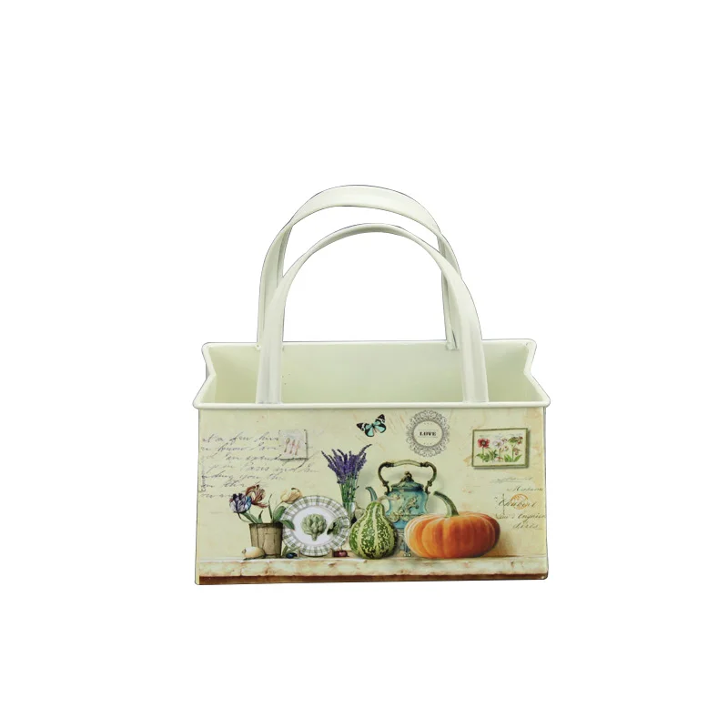 2018 осень новый цветочный дизайн дома наклейка из металла на бумажной основе Ремесло Цветочные Горшки Кашпо Корзина