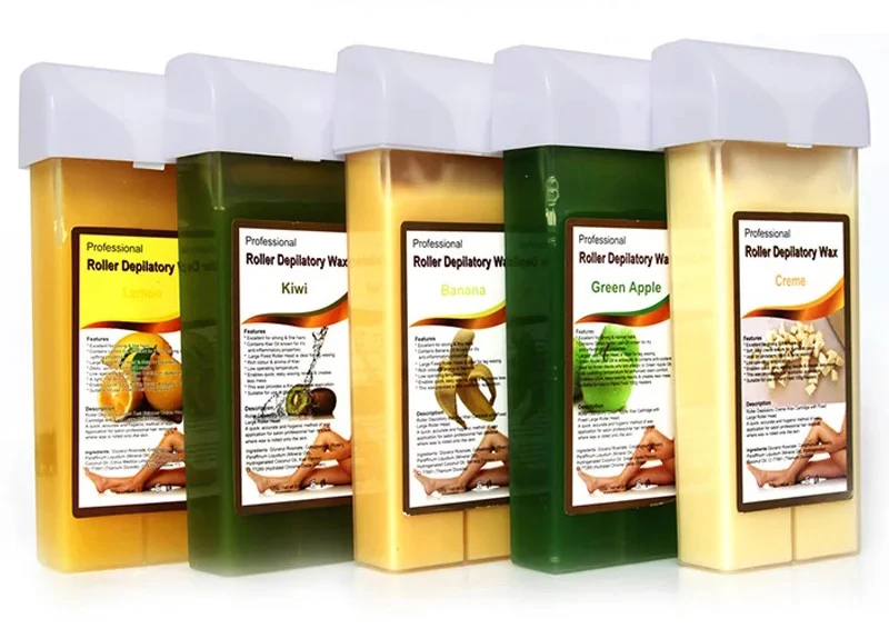 
RISESUN Honey Roll On Cartridge 3.52Oz Oil Soluble Paraffin Hair Removal Bean Soft Wax For Body Care 