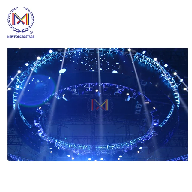 Round Semi Circle Roof Decoration Concert Stage Lighting Truss