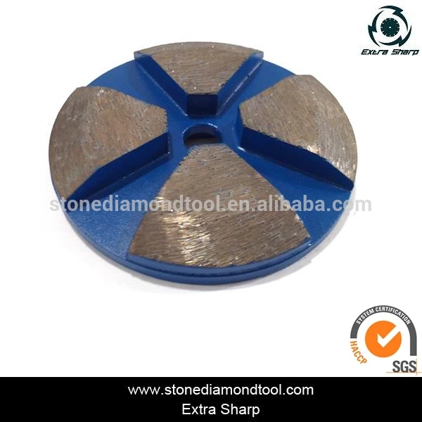 High quality 4 inches Durable 4 Seg Resistant Concrete Floor Grinding Discs For Concrete Surface