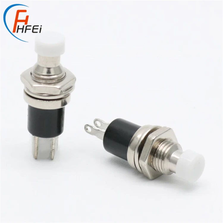 7mm 2 step push pbs-110 button switch small momentary plastic metal mini 2 pin push button switch