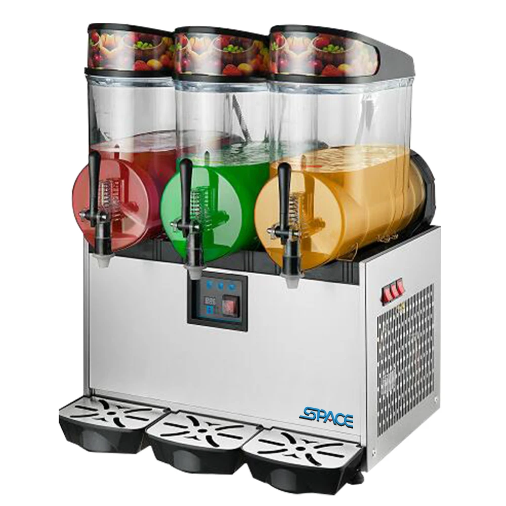 SPACE 110V Slushy Machine 45L Triple Bowl Margarita Frozen Drink machine