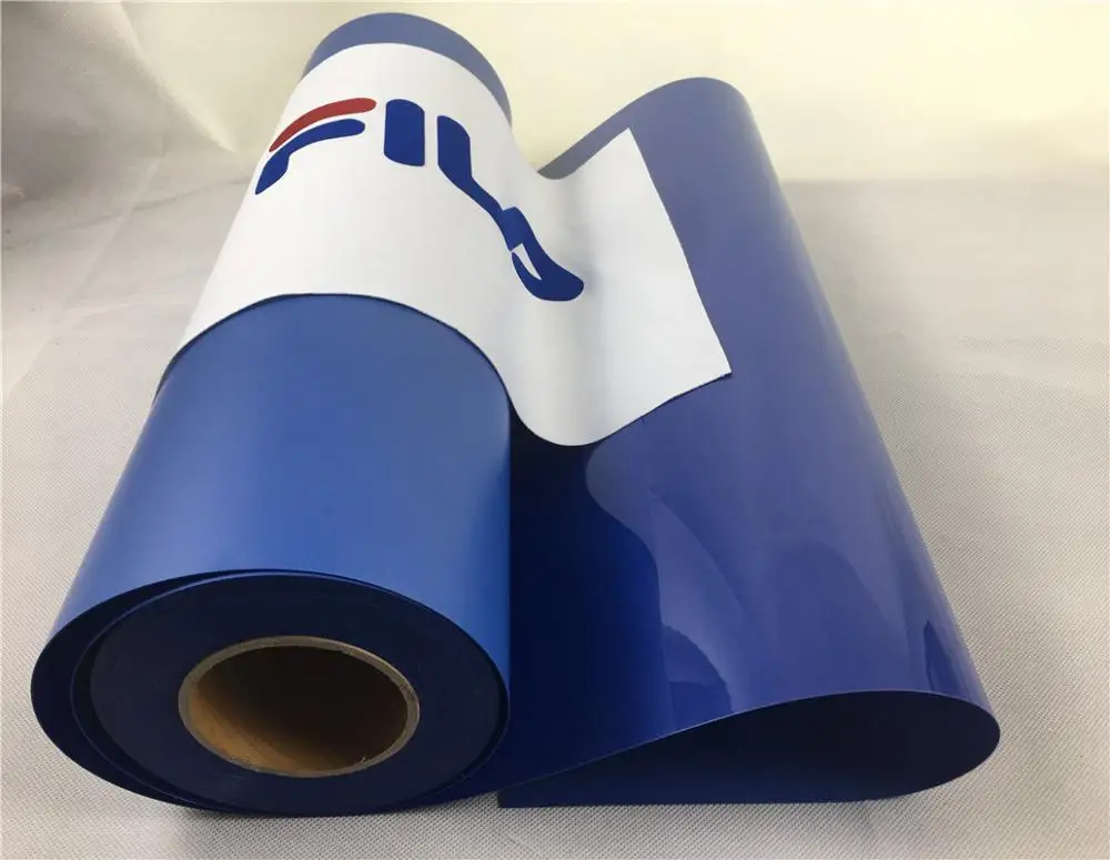 Ada 50cm Royal blue color Flock Heat Transfer Vinyl Iron On T-Shirts