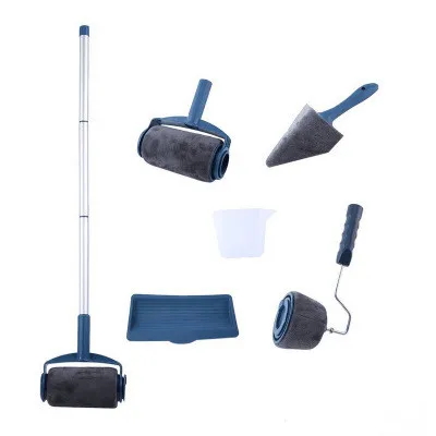 Paint Roller Set with Sticks Paint Roller Pro Transform Room Decorate Runner Tool Painting Brush Set