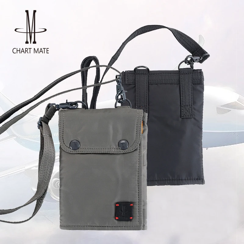 Large Capacity Travel Neck Pouch Passport Cover For Men