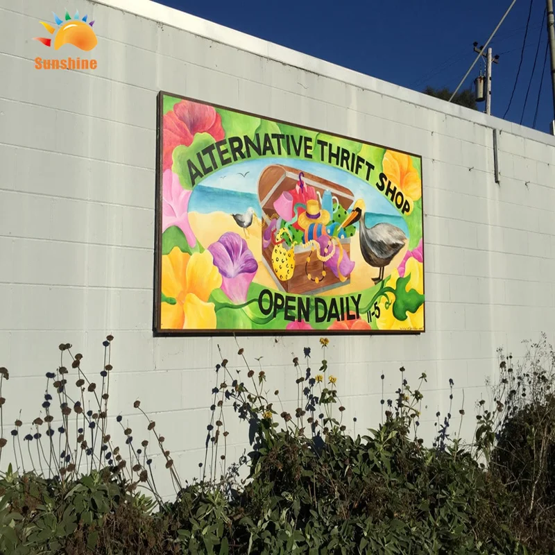 High quality 28 oz telegraph pole hanging vinyl street banner