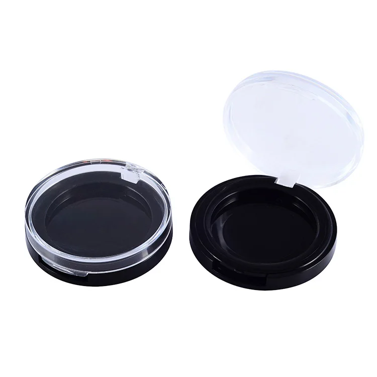 empty clear black bottom air cushion compact powder case plastic empty  blush compact powder case