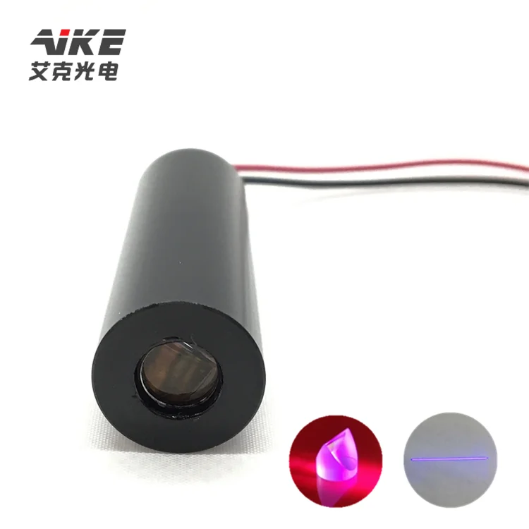 Фиолетовый лазерный модуль 100 нм, линейный лазерный модуль МВт, УФ лазерный модуль