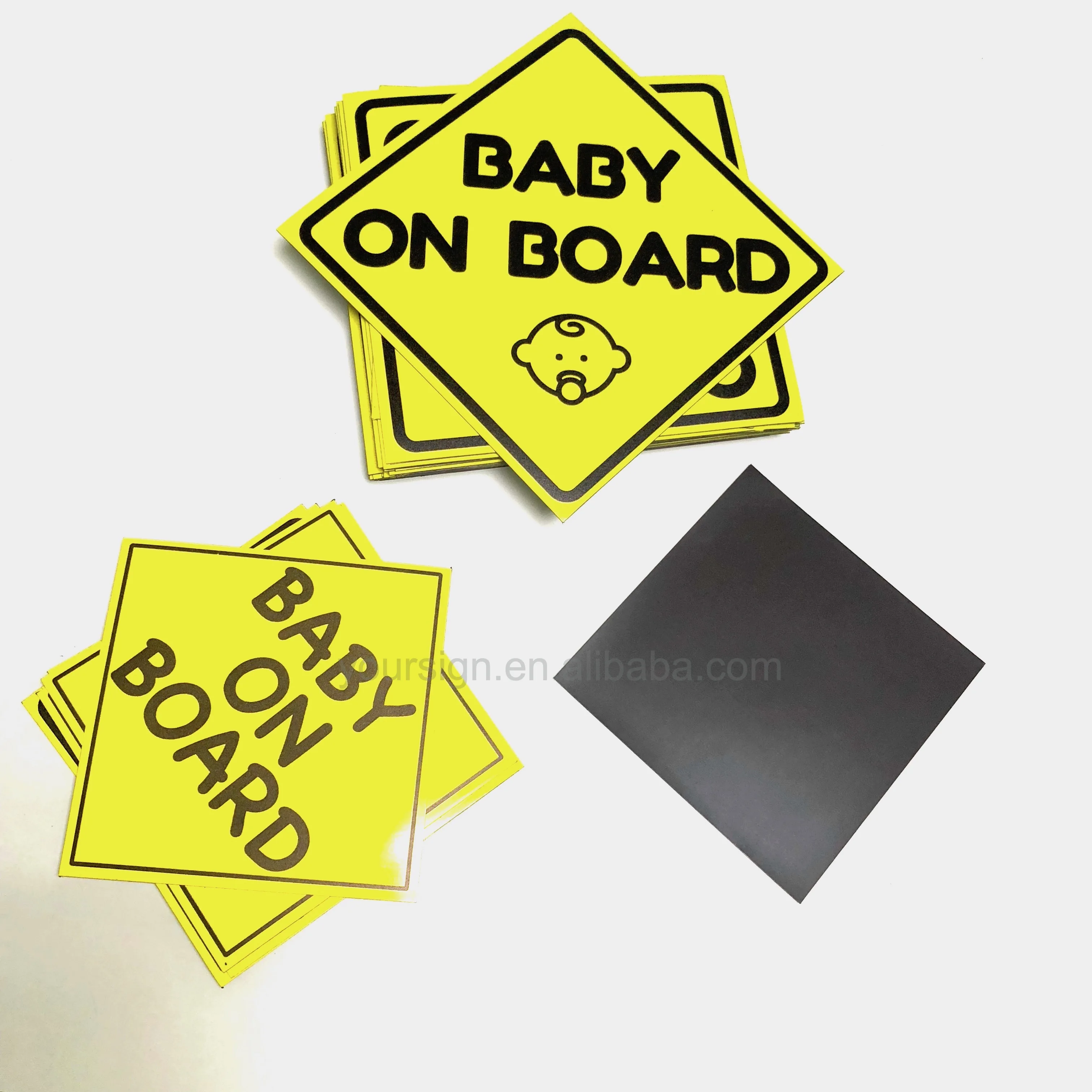magnet cars baby on board sign magnetic sticker
