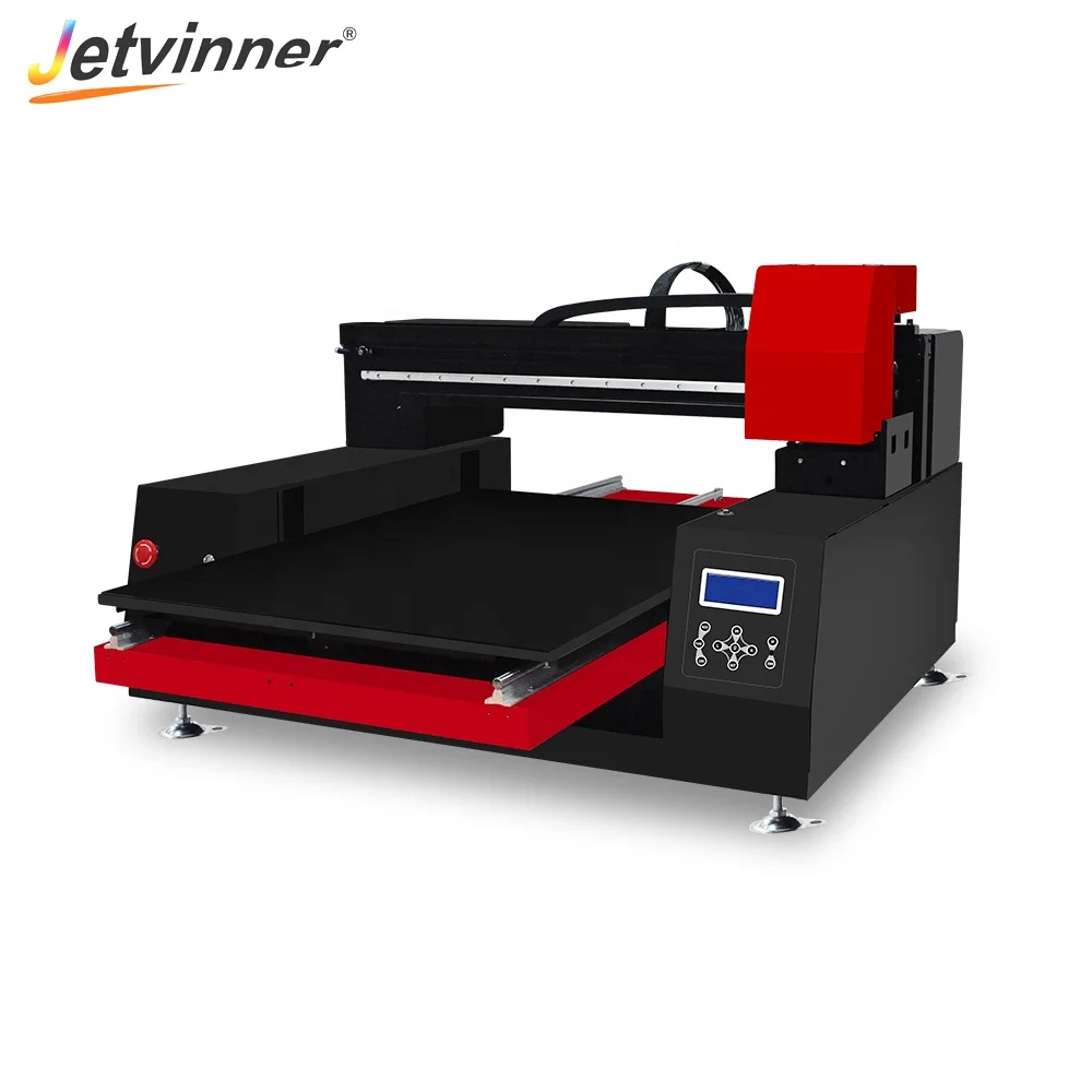 JETVINNER  New Arrival Automatic Type 6090-II A1 UV Printer with Double XP600 Printhead for Plastic Textile acrylic printing