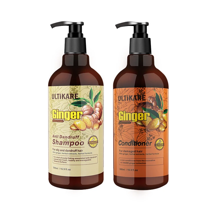 Private label bulk oem moisturizing hair care products natural ginger shampoo for dry hair