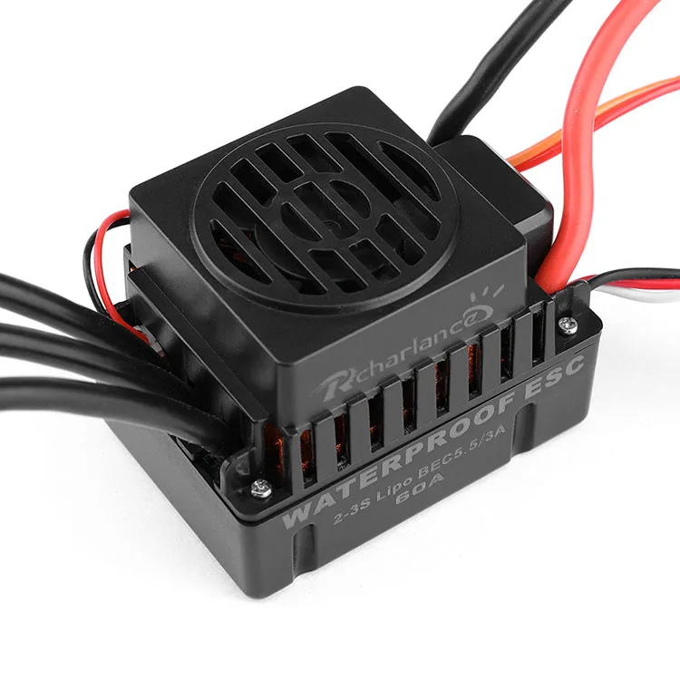 Rcharlance водонепроницаемый 45A 60A бесщеточный ESC электрический регулятор скорости в 5 8 V 3A BEC RC деталь аксессуар