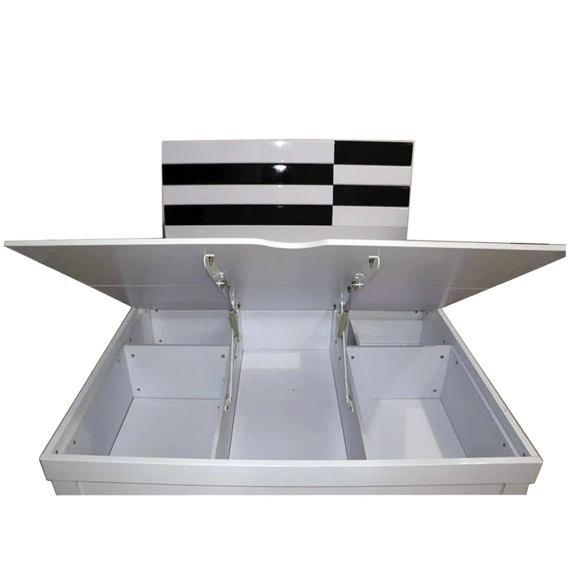 MDF Home Furniture 1.5 Meter Bed 5 door wardrobe two nightstand dressing table with stool  bedroom furniture set