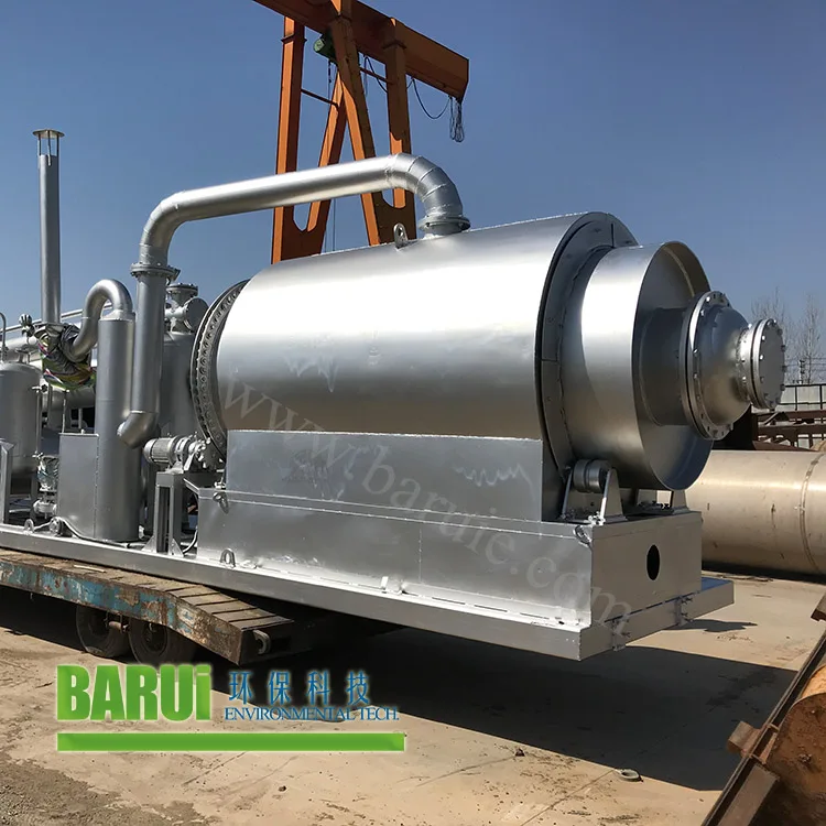 
small scale tire recycling pyrolysize waste plastic to oil ready to ship 