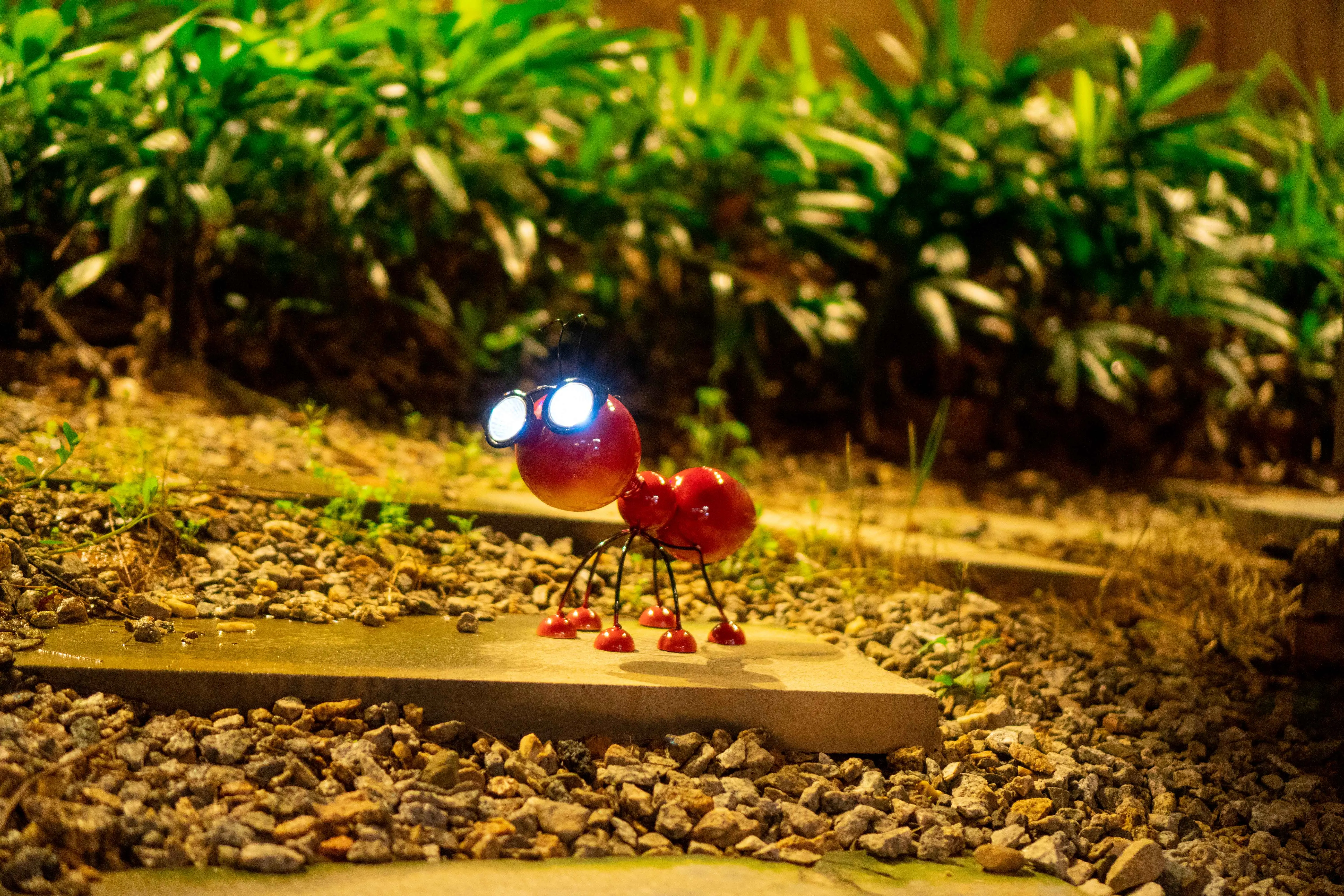 Милые фигурки животных, светодиодные светильники на солнечных батареях, украшения для сада