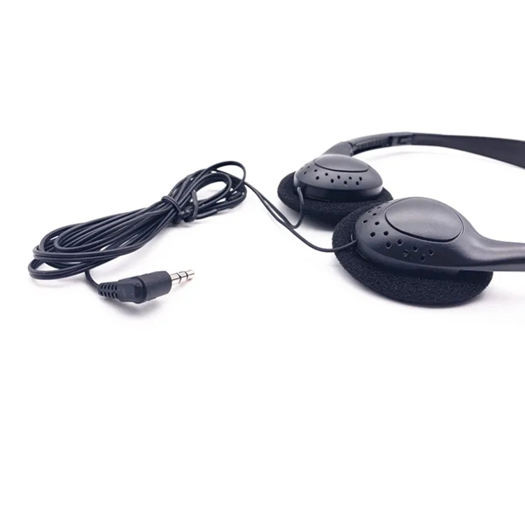 Without Microphone Recyclable Conference Meeting USE Wired Plug In Airline Headphone