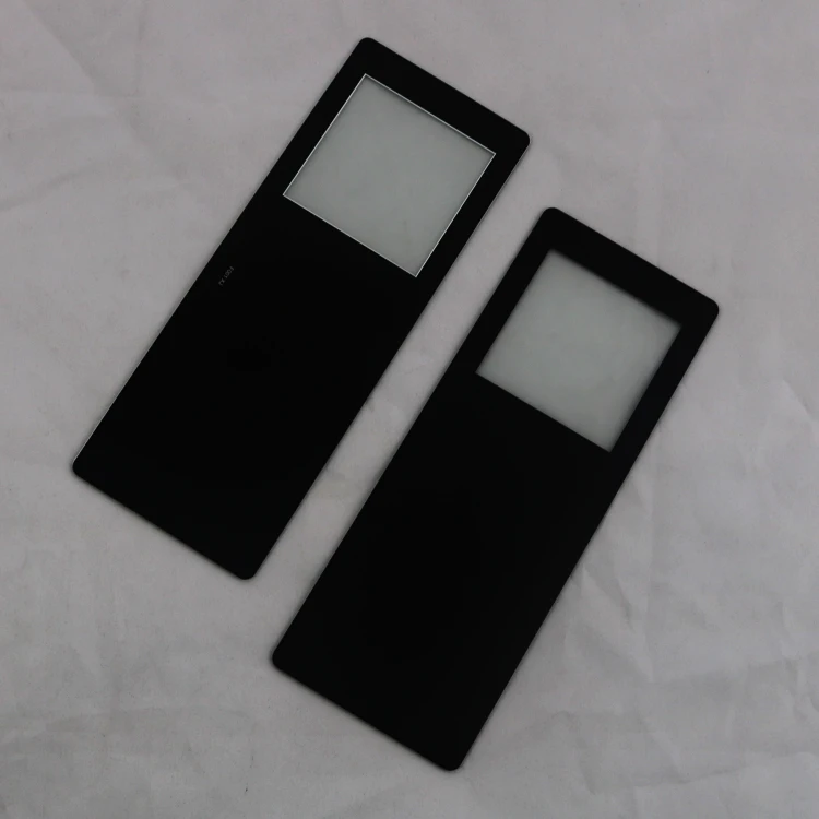2mm black color home appliances gorilla glass cover lens