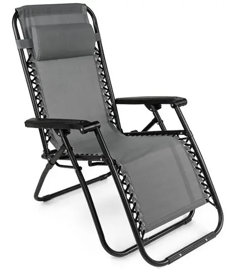 
Zero Gravity Recliner Outdoor Folding Patio Lounge Chair 