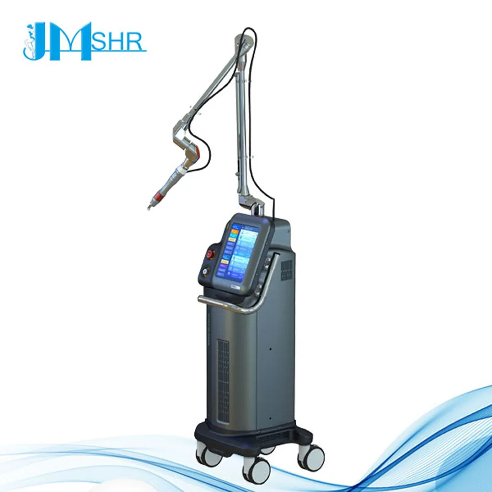5 different scan mode RF Drive Co2 fractional combined laser medical beauty machine vaginal tightening Korean light guide arm