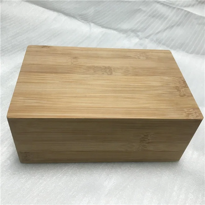 Decorative Lined Wooden Hamper Keepsake Case Natural Bamboo Storage Boxes with Magnetic Lid for DIY Art Craft Gift Box Packaging