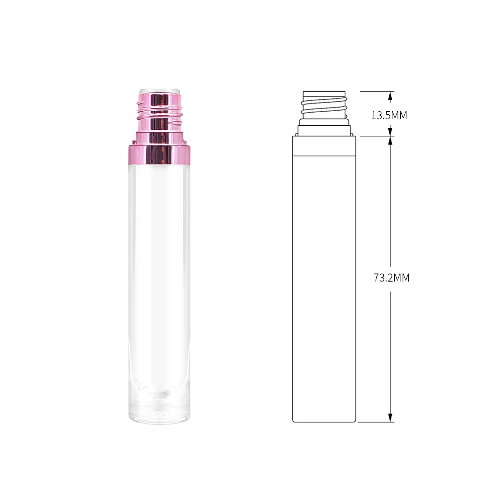 Manufacturer Cheap Custom Cosmetic Packaging Empty lipgloss tube plastic lipstick cosmetic make your own lipgloss tube