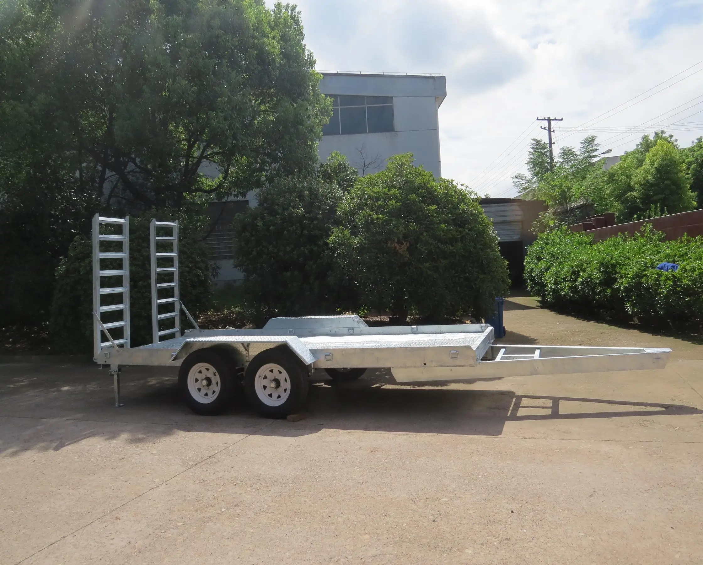 hot dipped galvanized 16x6ft Plant and Excavator trailer
