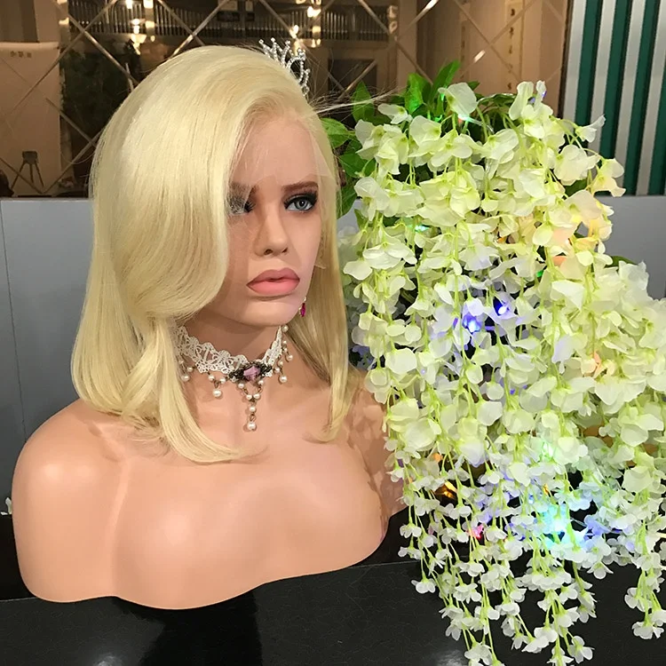 
Hot Selling 613 blonde Hair Lace Wig Elastic Bands For Wigs Short honey blonde lace front wigs For Black Women 