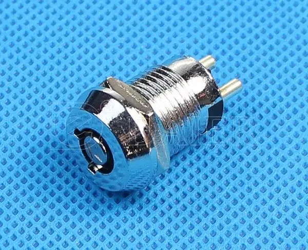  Keylock 12 мм SPST ВКЛ-ВЫКЛ 2-контактный терминал электрический ключ переключатель Cam