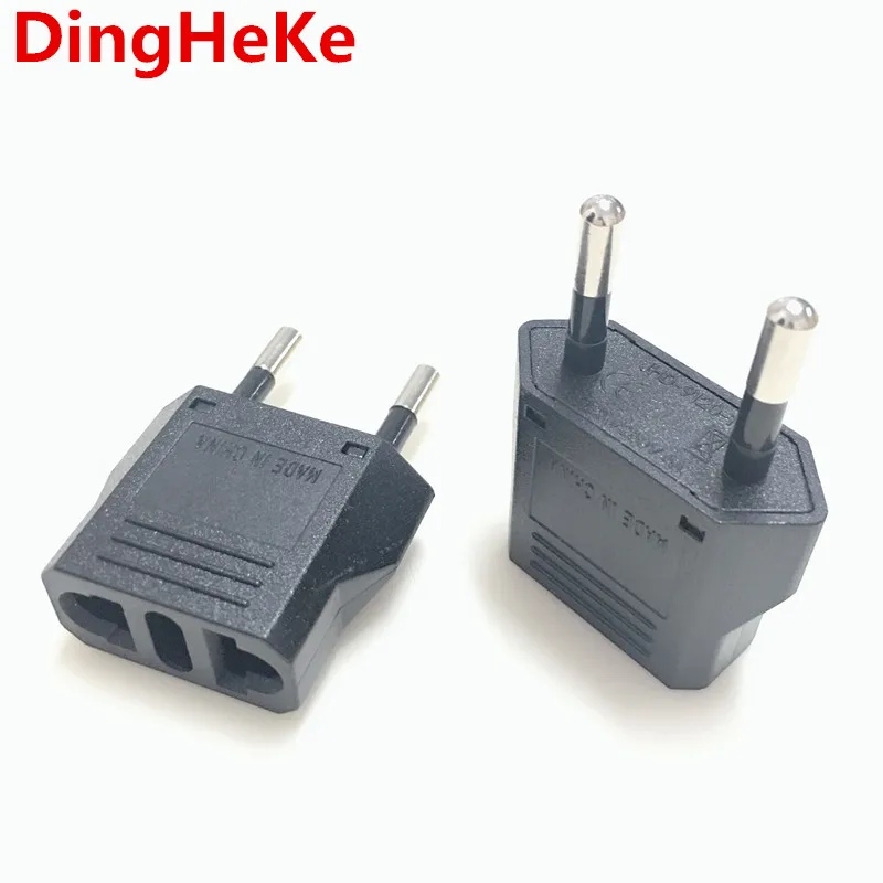 Wholesale europe plug adapter CE copper pin international au us to europe plug ac power plug