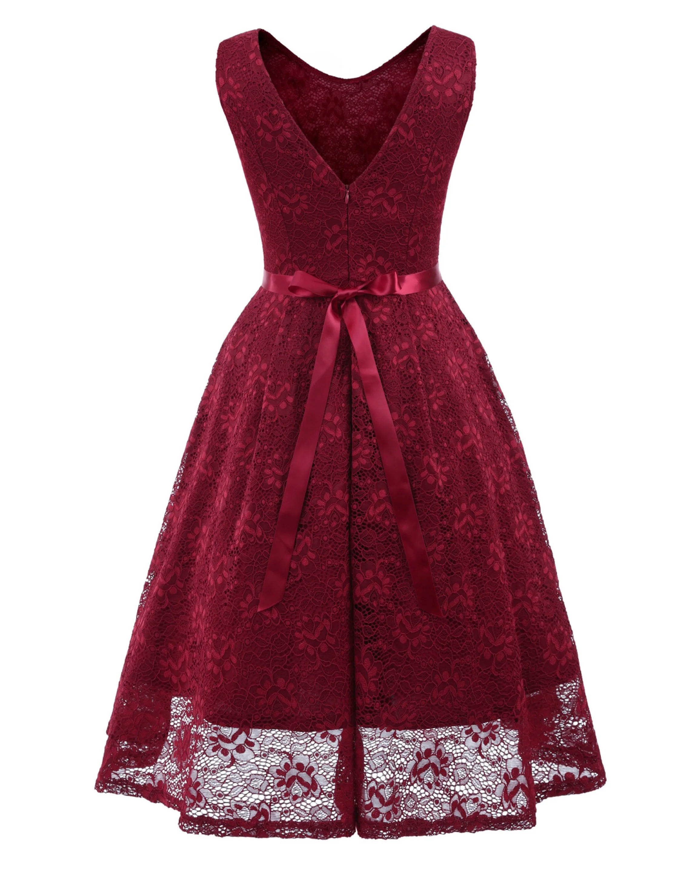 
Office Lady Elegant Women Party Lace Bight Casual Dress 