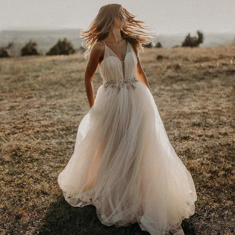 Винтажное Тюлевое свадебное платье бесплатная доставка