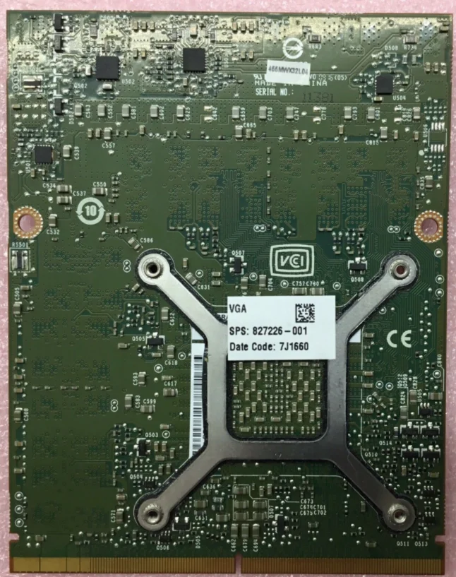 827226-001 FOR HP Nvidia Quadro M3000M N16E-Q1-A1 4GB GDDR5 Video Graphics Card